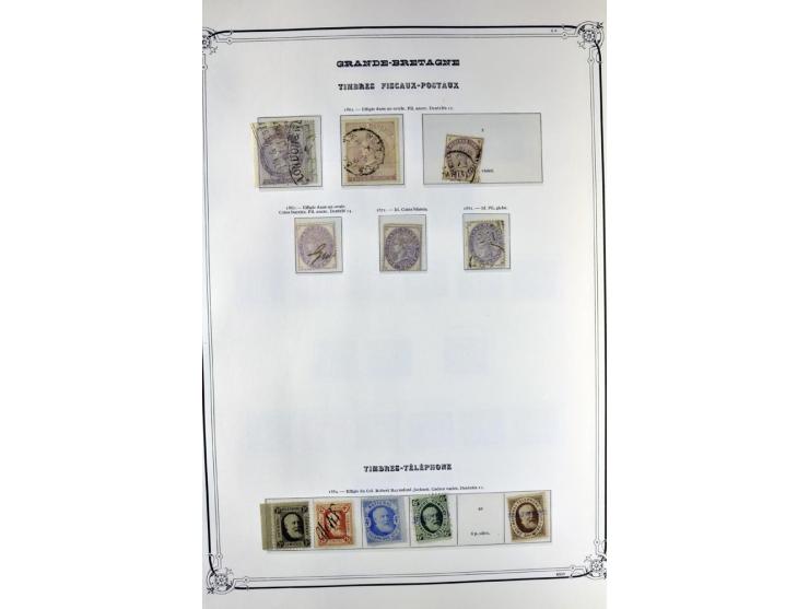 1840/1990 (ca.), postfrischer, ungebrauchter und gestempelter Sammlungsbestand, dabei diverse frühe Schilling- und Pfund-Wert