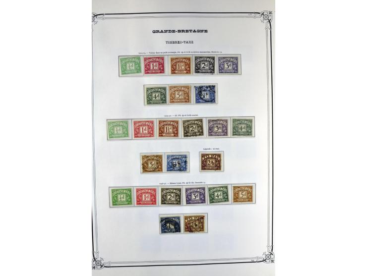 1840/1990 (ca.), postfrischer, ungebrauchter und gestempelter Sammlungsbestand, dabei diverse frühe Schilling- und Pfund-Wert