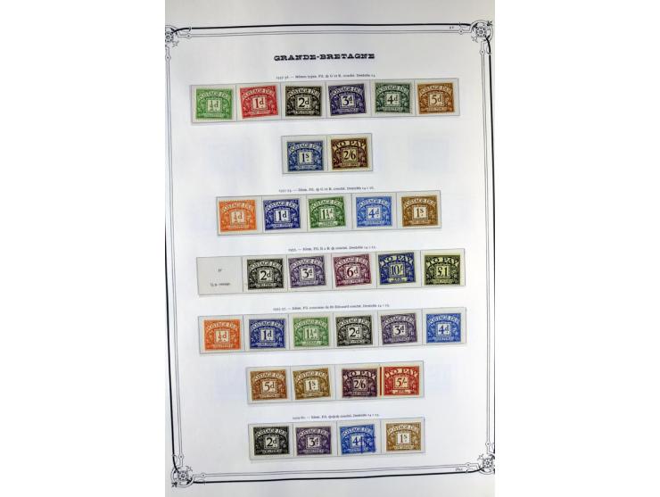 1840/1990 (ca.), postfrischer, ungebrauchter und gestempelter Sammlungsbestand, dabei diverse frühe Schilling- und Pfund-Wert