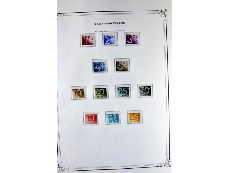 1840/1990 (ca.), postfrischer, ungebrauchter und gestempelter Sammlungsbestand, dabei diverse frühe Schilling- und Pfund-Wert
