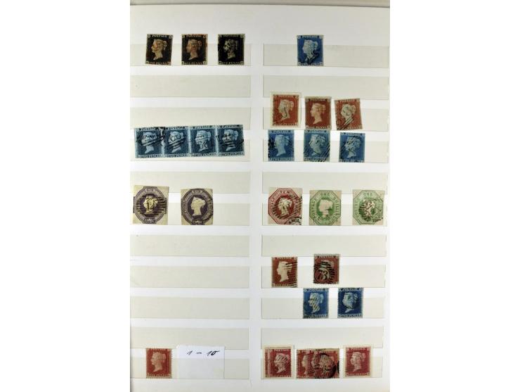 1840/1990 (ca.), postfrischer, ungebrauchter und gestempelter Sammlungsbestand, dabei diverse frühe Schilling- und Pfund-Wert
