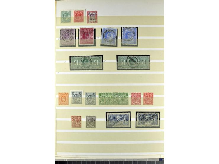1840/1990 (ca.), postfrischer, ungebrauchter und gestempelter Sammlungsbestand, dabei diverse frühe Schilling- und Pfund-Wert