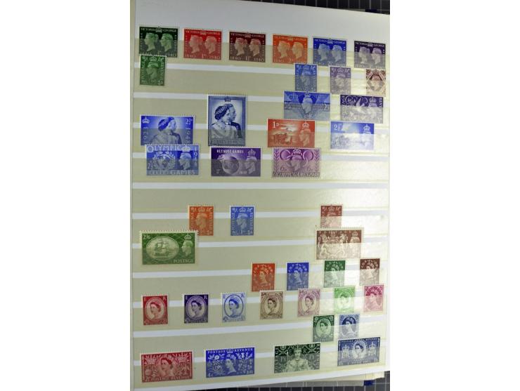 1840/1990 (ca.), postfrischer, ungebrauchter und gestempelter Sammlungsbestand, dabei diverse frühe Schilling- und Pfund-Wert