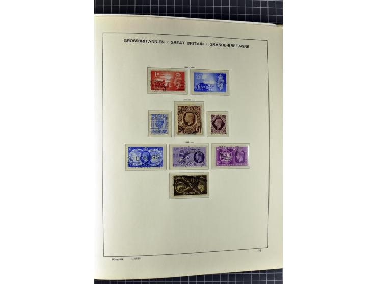 1840/2000, gestempelte Sammlung ab Mi.-Nr. 1 mit einigen besseren und kpl. Ausgaben in 3 Vordruckalben, dabei einige Höchstwe