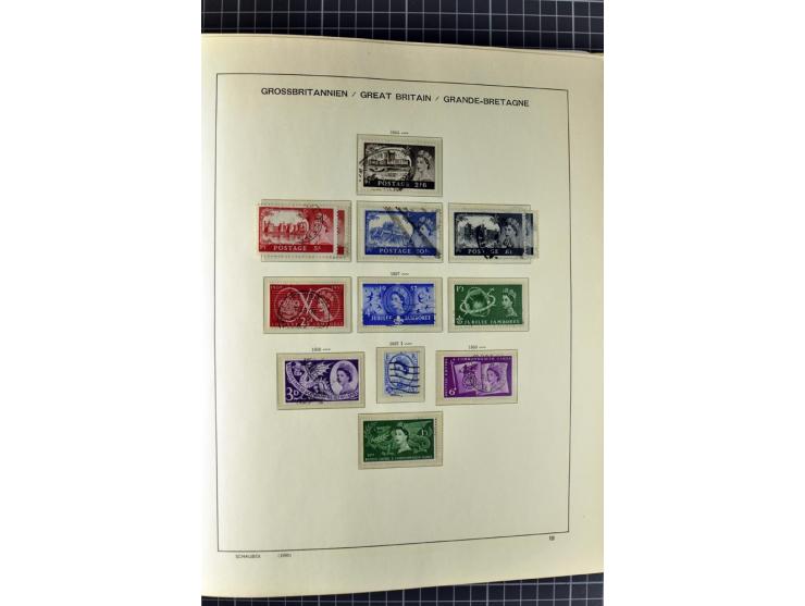 1840/2000, gestempelte Sammlung ab Mi.-Nr. 1 mit einigen besseren und kpl. Ausgaben in 3 Vordruckalben, dabei einige Höchstwe