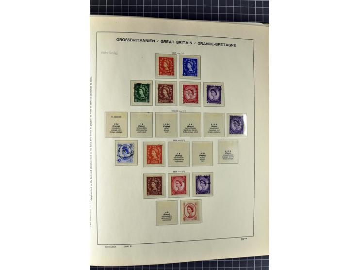 1840/2000, gestempelte Sammlung ab Mi.-Nr. 1 mit einigen besseren und kpl. Ausgaben in 3 Vordruckalben, dabei einige Höchstwe