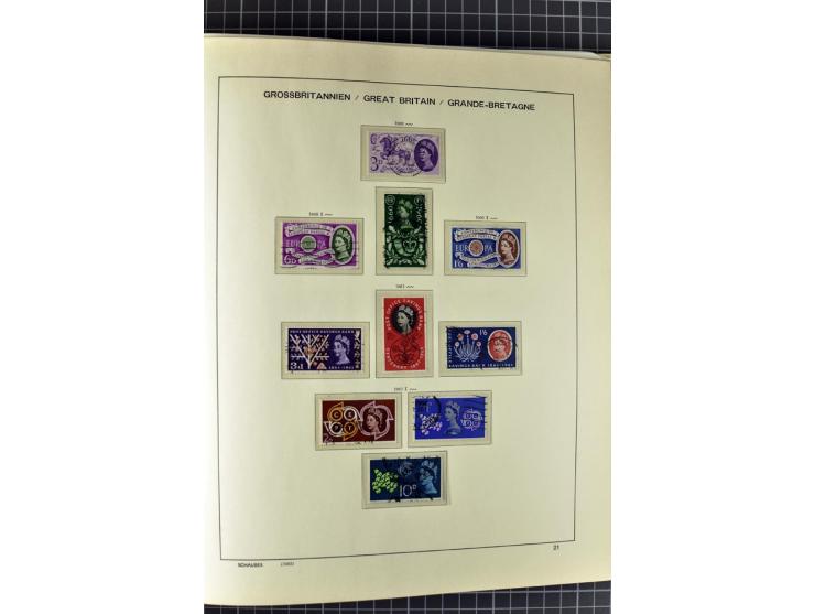 1840/2000, gestempelte Sammlung ab Mi.-Nr. 1 mit einigen besseren und kpl. Ausgaben in 3 Vordruckalben, dabei einige Höchstwe