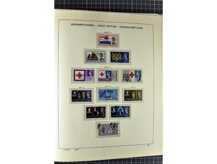 1840/2000, gestempelte Sammlung ab Mi.-Nr. 1 mit einigen besseren und kpl. Ausgaben in 3 Vordruckalben, dabei einige Höchstwe