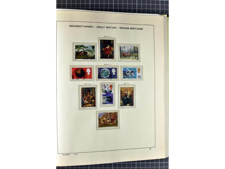 1840/2000, gestempelte Sammlung ab Mi.-Nr. 1 mit einigen besseren und kpl. Ausgaben in 3 Vordruckalben, dabei einige Höchstwe