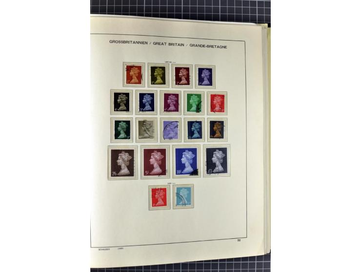 1840/2000, gestempelte Sammlung ab Mi.-Nr. 1 mit einigen besseren und kpl. Ausgaben in 3 Vordruckalben, dabei einige Höchstwe