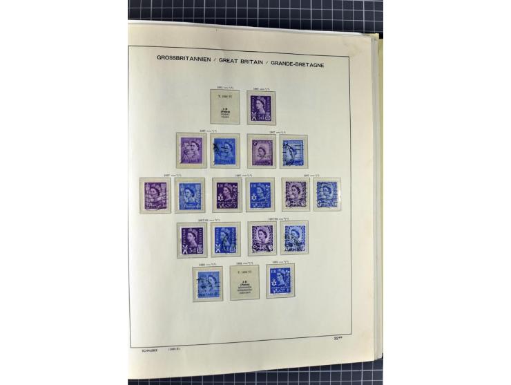 1840/2000, gestempelte Sammlung ab Mi.-Nr. 1 mit einigen besseren und kpl. Ausgaben in 3 Vordruckalben, dabei einige Höchstwe