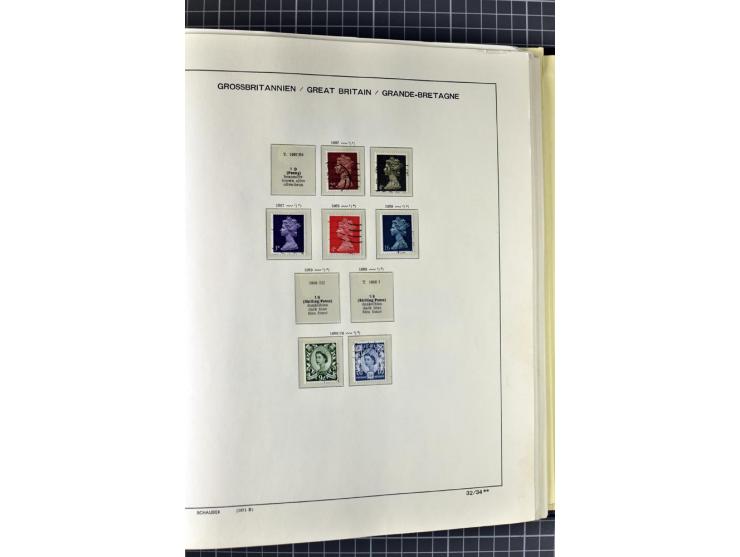 1840/2000, gestempelte Sammlung ab Mi.-Nr. 1 mit einigen besseren und kpl. Ausgaben in 3 Vordruckalben, dabei einige Höchstwe