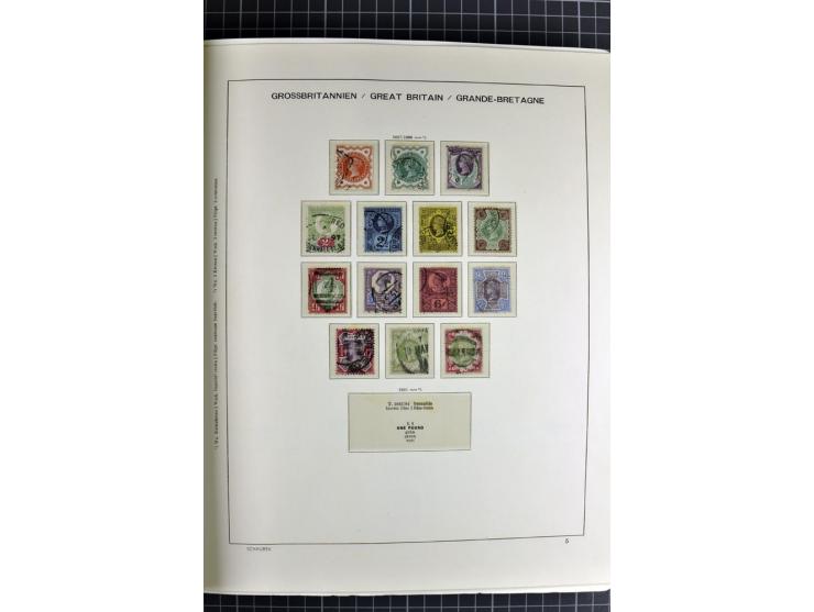 1840/2000, gestempelte Sammlung ab Mi.-Nr. 1 mit einigen besseren und kpl. Ausgaben in 3 Vordruckalben, dabei einige Höchstwe