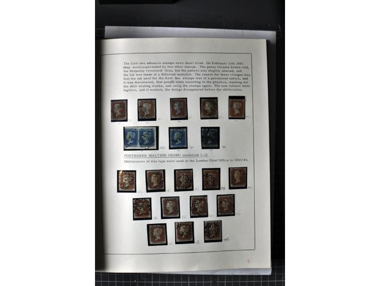 1840/ 1901, Queen Victoria issues, mint and used specialized collection with singles multiples, covers, plate reconstructions