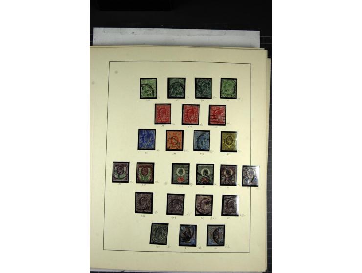 1902/1951, The four Kings, specialised mint and used collection including 1902/11, Edward VII, 2s.6d., 5s. 10s. and  1 Pound 