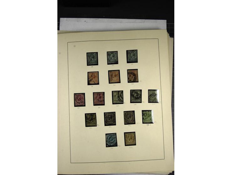 1902/1951, The four Kings, specialised mint and used collection including 1902/11, Edward VII, 2s.6d., 5s. 10s. and  1 Pound 