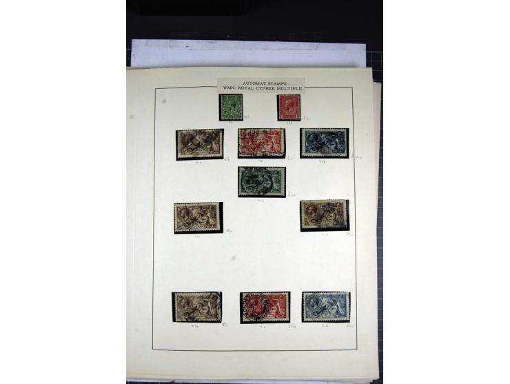 1902/1951, The four Kings, specialised mint and used collection including 1902/11, Edward VII, 2s.6d., 5s. 10s. and  1 Pound 