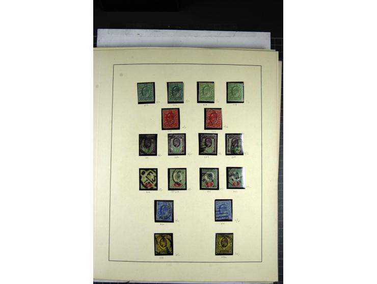 1902/1951, The four Kings, specialised mint and used collection including 1902/11, Edward VII, 2s.6d., 5s. 10s. and  1 Pound 