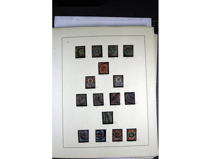 1902/1951, The four Kings, specialised mint and used collection including 1902/11, Edward VII, 2s.6d., 5s. 10s. and  1 Pound 