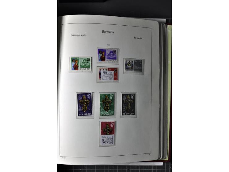  1953/92, postfrische, weitgehend kpl. Sammlung auf KABE-Blättern