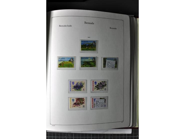  1953/92, postfrische, weitgehend kpl. Sammlung auf KABE-Blättern
