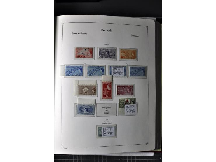  1953/92, postfrische, weitgehend kpl. Sammlung auf KABE-Blättern