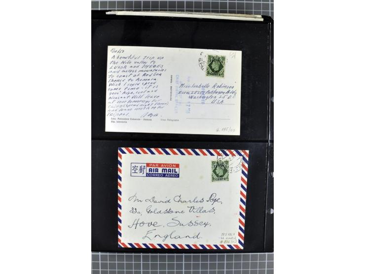 BRITISCHE BESETZUNG ITALIENISCHER KOLONIEN: 1941/52, sehr interessanter Posten von rund 400 Briefen und Karten, dabei Reco, L