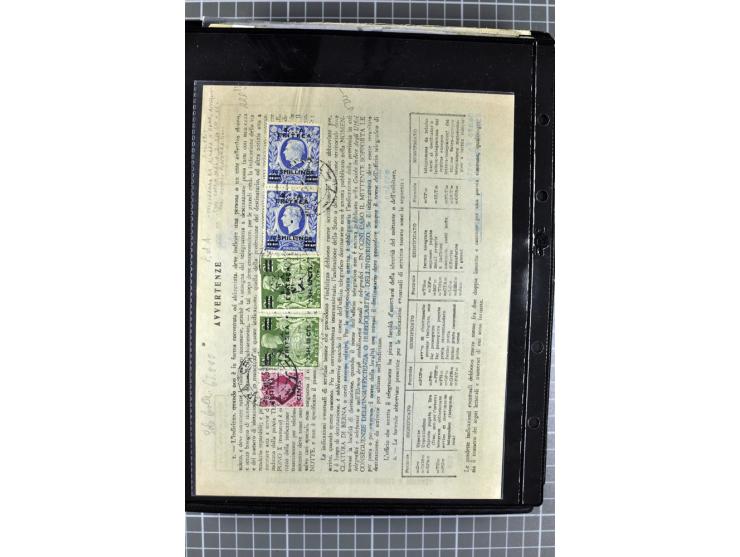 BRITISCHE BESETZUNG ITALIENISCHER KOLONIEN: 1941/52, sehr interessanter Posten von rund 400 Briefen und Karten, dabei Reco, L