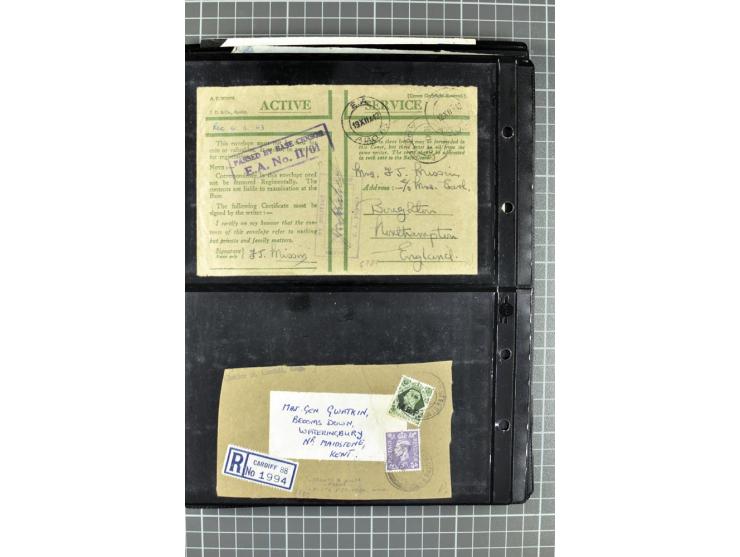 BRITISCHE BESETZUNG ITALIENISCHER KOLONIEN: 1941/52, sehr interessanter Posten von rund 400 Briefen und Karten, dabei Reco, L