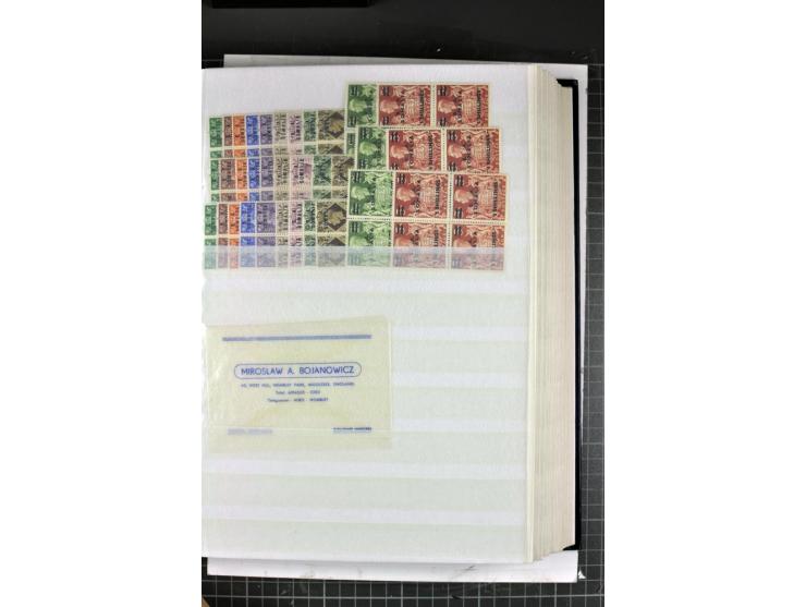 Besetzungsausgaben für die Italienischen Kolonien:1942/51, postfrischer und ungebrauchter sehr reichhaltiger Bestand M.E.F., 