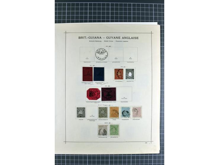 1860/1949, meist gestempelte Sammlung mit ca. 150 Marken auf 9 Albenblättern, dabei bessere Marken, kpl. Sätze und Höchstwert