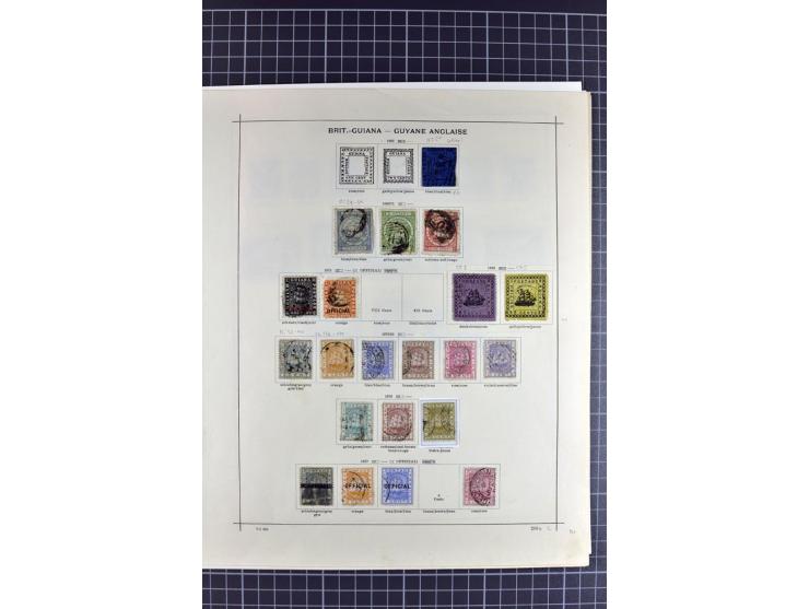 1860/1949, meist gestempelte Sammlung mit ca. 150 Marken auf 9 Albenblättern, dabei bessere Marken, kpl. Sätze und Höchstwert