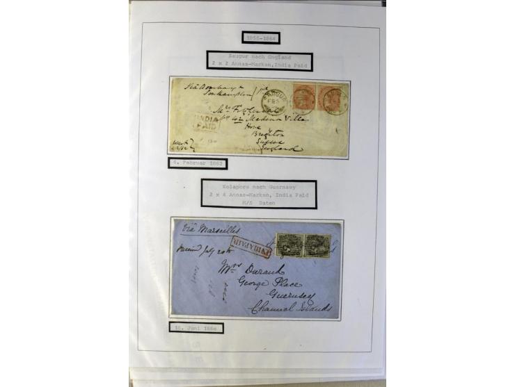 1855/65, hochinteressante Sammlung von 20 Briefen, dabei 8 Briefe mit Frankaturen Mi.-Nr. 4 und 5 von verschiedenen Platten, 