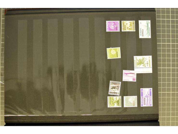 INDIEN UND BANGLADESH: 1971/2009 (ca.), postfrischer Bestand in 3 Lagerbüchern, dazu etwas Bedarfspost Indien