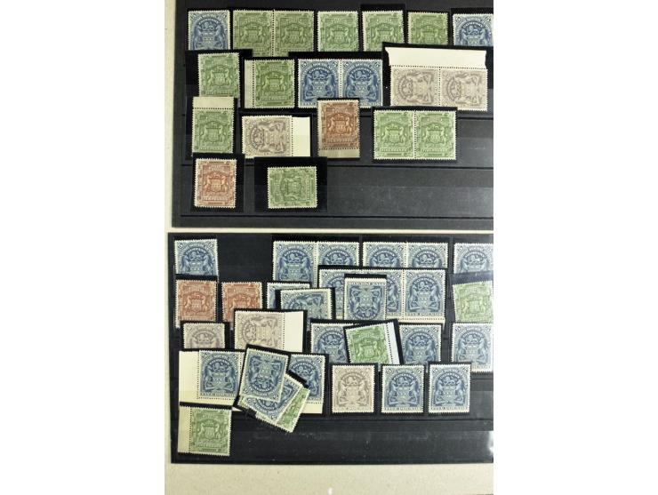 1892/1901, über 250 5£- und 10£-Werte, teils in Einheiten,alle ungebraucht ohne Gummi, teils Atteste Enzo Diena
