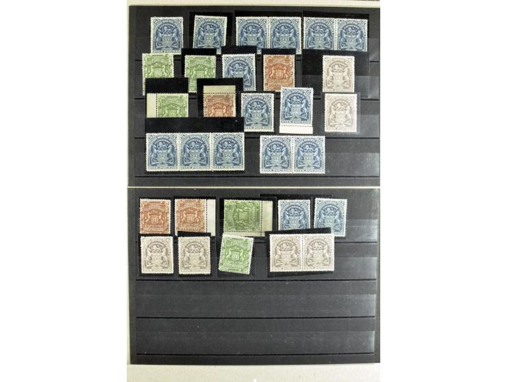 1892/1901, über 250 5£- und 10£-Werte, teils in Einheiten,alle ungebraucht ohne Gummi, teils Atteste Enzo Diena