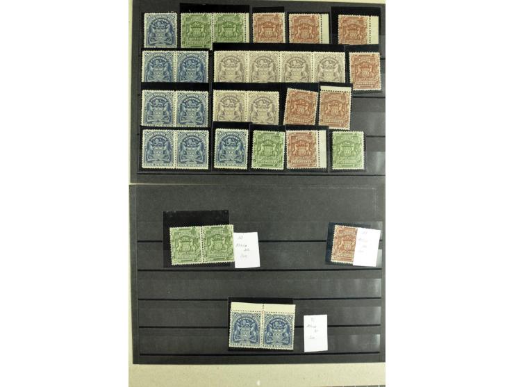 1892/1901, über 250 5£- und 10£-Werte, teils in Einheiten,alle ungebraucht ohne Gummi, teils Atteste Enzo Diena