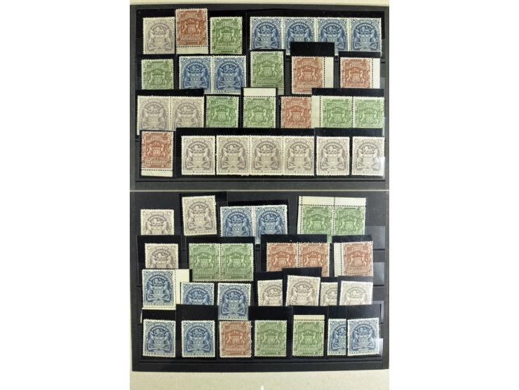 1892/1901, über 250 5£- und 10£-Werte, teils in Einheiten,alle ungebraucht ohne Gummi, teils Atteste Enzo Diena