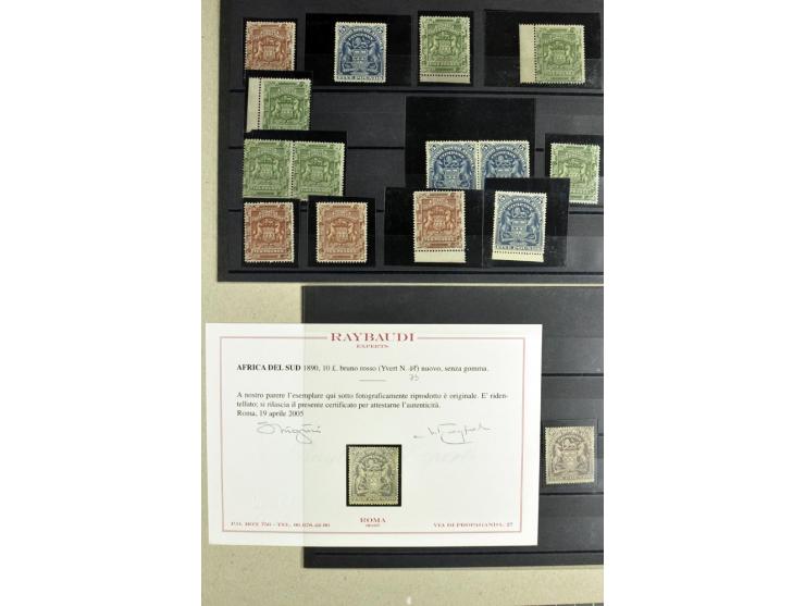 1892/1901, über 250 5£- und 10£-Werte, teils in Einheiten,alle ungebraucht ohne Gummi, teils Atteste Enzo Diena