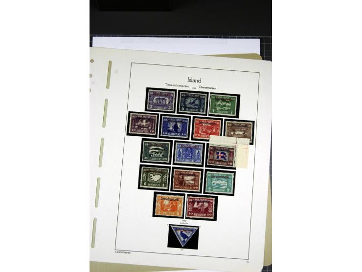 1873/1952, ungebrauchte, meist postfrische saubere Sammlung, bis auf ganz wenige Werte kpl. mit u.a. Mi.-Nr. 1-5, 18BI und II