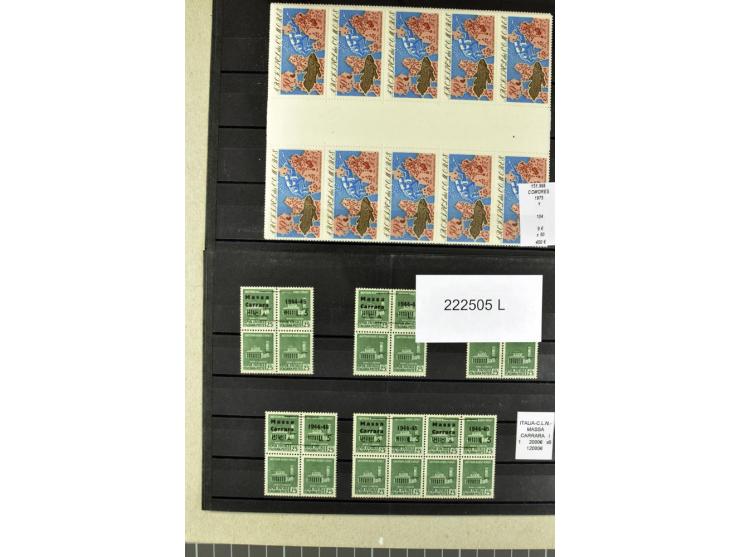 1860/1980 (ca.), postfrische, ungebrauchte und gestempelte Partie mit vielen Abarten, Probedrucken, Briefen mit besseren Stem
