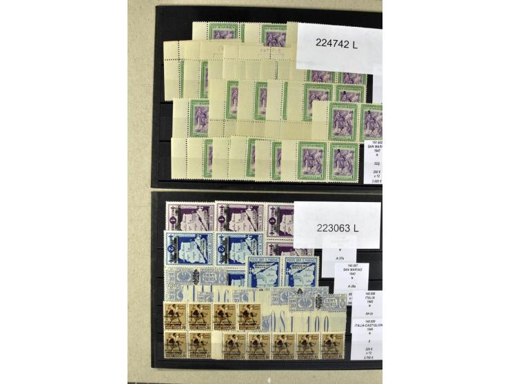 1860/1980 (ca.), postfrische, ungebrauchte und gestempelte Partie mit vielen Abarten, Probedrucken, Briefen mit besseren Stem