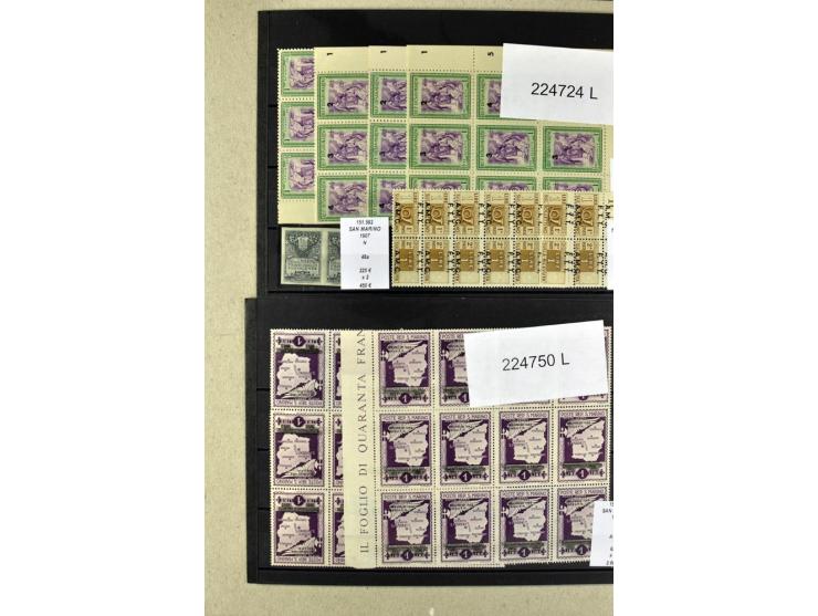 1860/1980 (ca.), postfrische, ungebrauchte und gestempelte Partie mit vielen Abarten, Probedrucken, Briefen mit besseren Stem