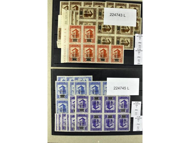 1860/1980 (ca.), postfrische, ungebrauchte und gestempelte Partie mit vielen Abarten, Probedrucken, Briefen mit besseren Stem