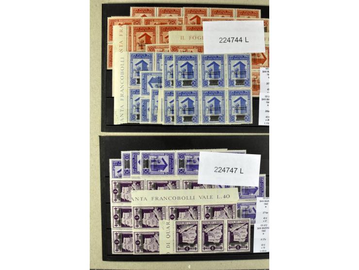 1860/1980 (ca.), postfrische, ungebrauchte und gestempelte Partie mit vielen Abarten, Probedrucken, Briefen mit besseren Stem