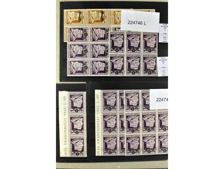 1860/1980 (ca.), postfrische, ungebrauchte und gestempelte Partie mit vielen Abarten, Probedrucken, Briefen mit besseren Stem