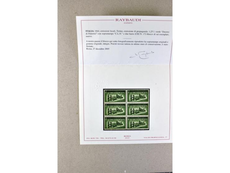 1860/1980 (ca.), postfrische, ungebrauchte und gestempelte Partie mit vielen Abarten, Probedrucken, Briefen mit besseren Stem