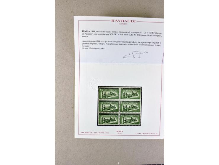 1860/1980 (ca.), postfrische, ungebrauchte und gestempelte Partie mit vielen Abarten, Probedrucken, Briefen mit besseren Stem