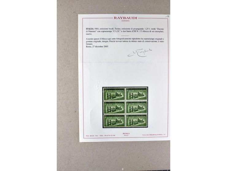 1860/1980 (ca.), postfrische, ungebrauchte und gestempelte Partie mit vielen Abarten, Probedrucken, Briefen mit besseren Stem