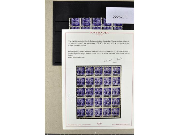 1860/1980 (ca.), postfrische, ungebrauchte und gestempelte Partie mit vielen Abarten, Probedrucken, Briefen mit besseren Stem